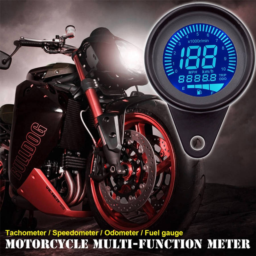Motorcycle Multi-functional Modification Instrumentation Motorcycle Odometer Speedometer Tachomet...