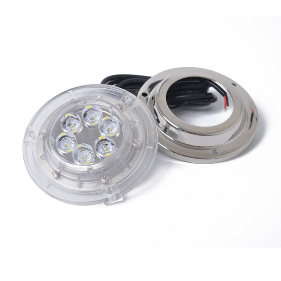 DC 10-30V 12W IP68 316 Stainless 6 LEDs White Light Underwater Light Boat High Power Bright for M...