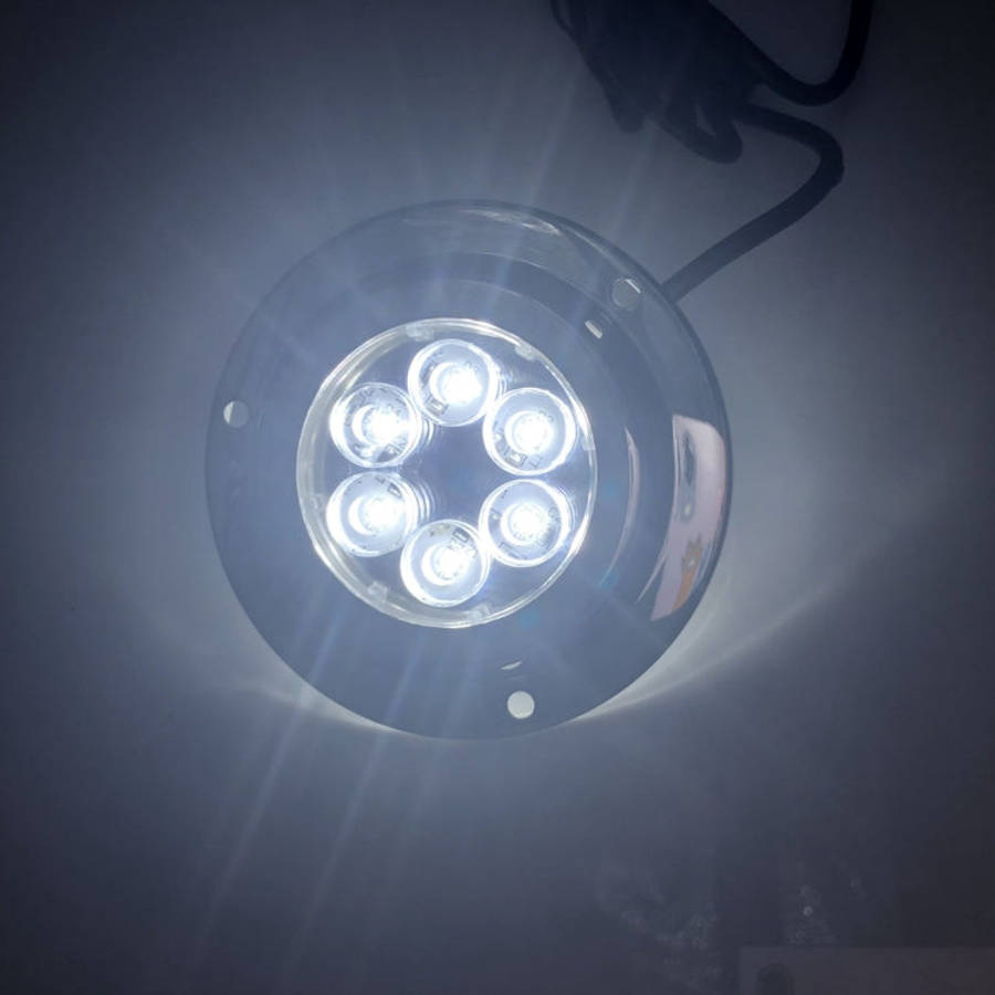DC 10-30V 12W IP68 316 Stainless 6 LEDs White Light Underwater Light Boat High Power Bright for M...