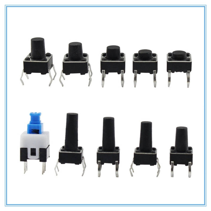 180 PCS Tactile Push Button Switch Kit Micro Switch, 180pcs /Set