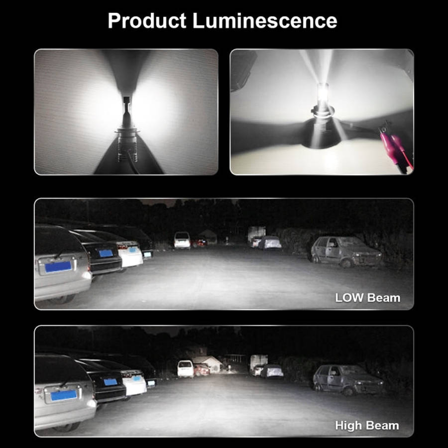 2 PCS M3 H4 DC9-32V / 17W / 6500K / 2000LM IP68 Car LED Headlight Lamps, H4