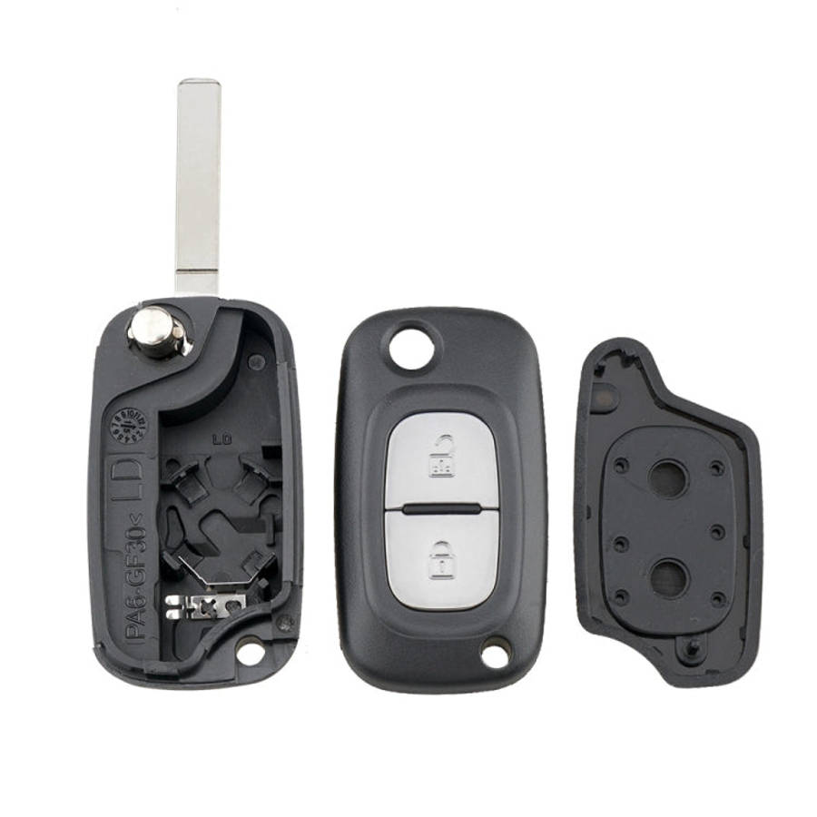 For RENAULT Clio / Megane / Kangoo / Modus Car Keys Replacement 2 Buttons Car Key Case with Folda...