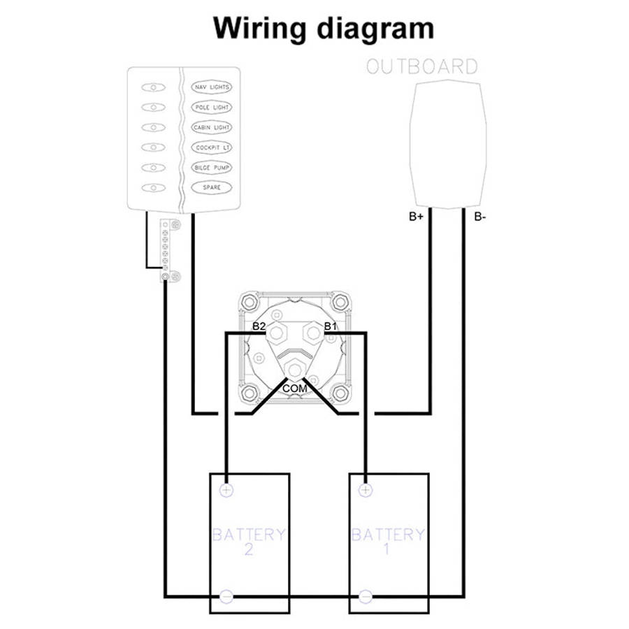 Car Auto RV Marine Boat Battery 3-level Current Distribution Selector Isolator Disconnect Rotary ...