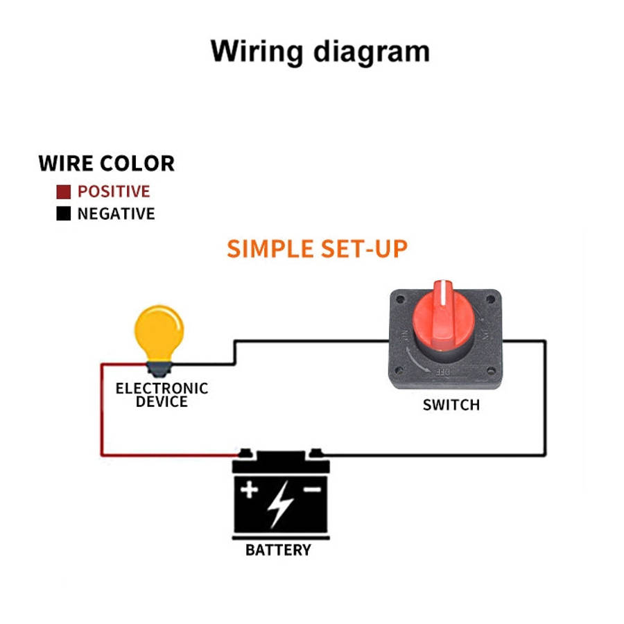 Car Motorcycles Battery Selector Isolator Disconnect Rotary Switch Cut, A730