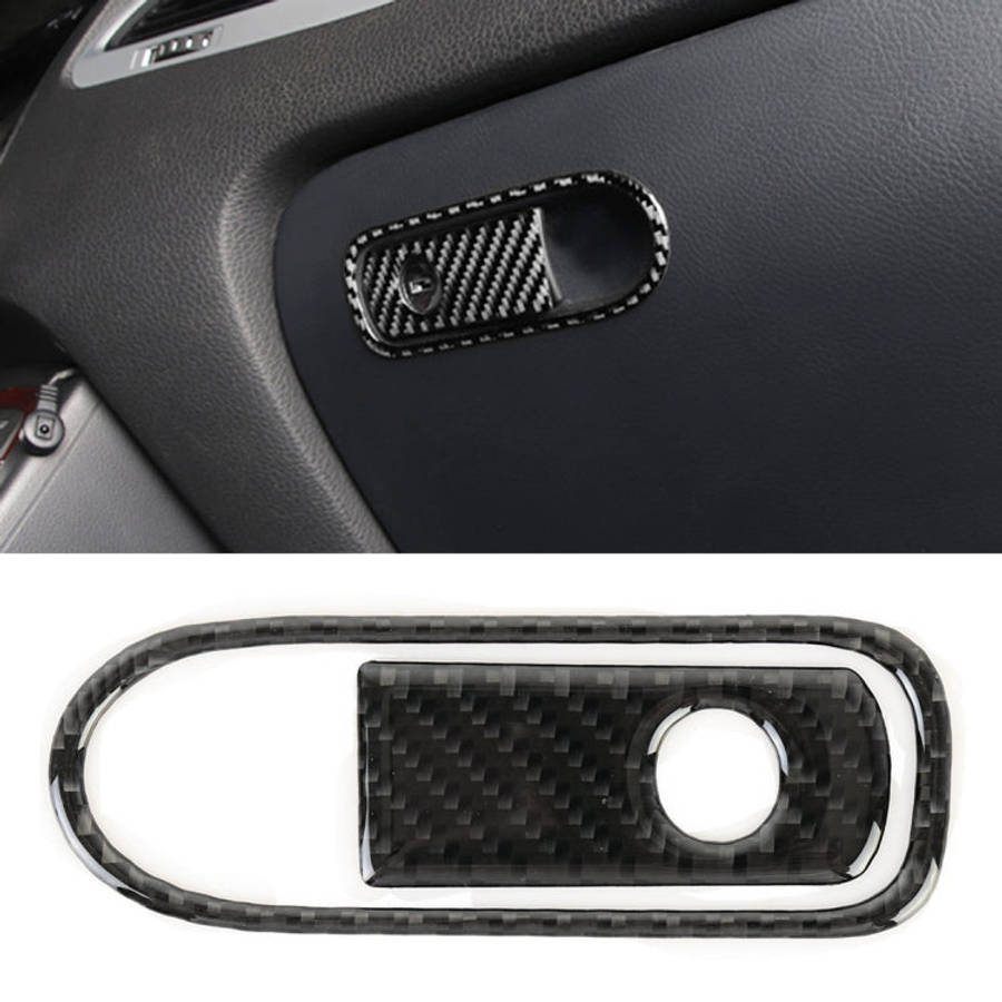 Car Carbon Fiber Front Passenger Seat Armrest Box Switch Decorative Sticker for Volkswagen Touare...