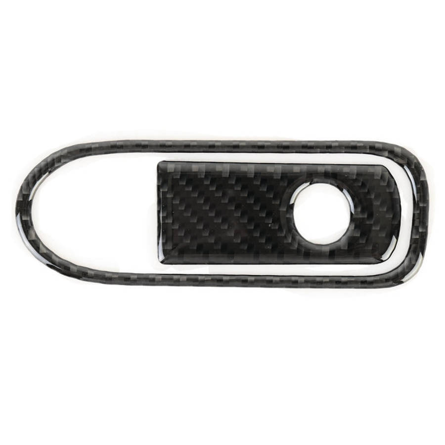 Car Carbon Fiber Front Passenger Seat Armrest Box Switch Decorative Sticker for Volkswagen Touare...