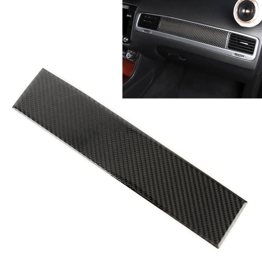 Car Carbon Fiber Dashboard Panel Decorative Sticker for Volkswagen Touareg, Dashboard Panel