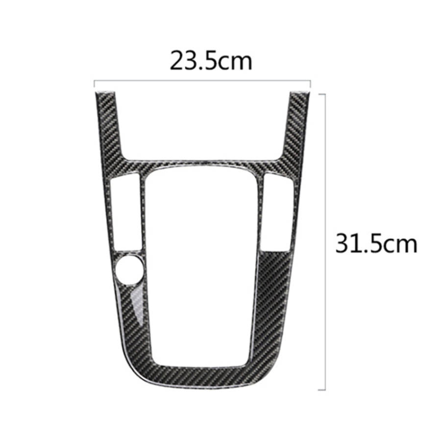 Car Carbon Fiber Gear Position Panel Decorative Sticker for Audi 2010-2018 Q5 / 2009-2016 A4L / 2...