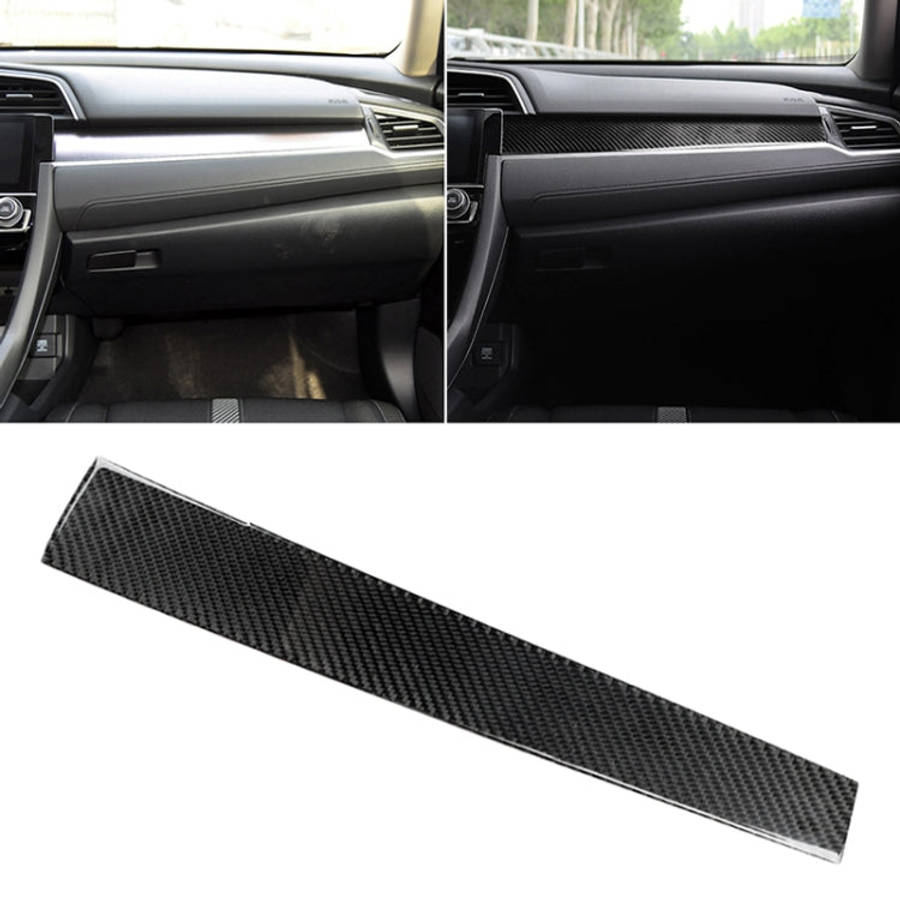 Car Carbon Fiber Central Control Decorative Sticker for Honda Tenth Generation Civic 2016-2019, C...