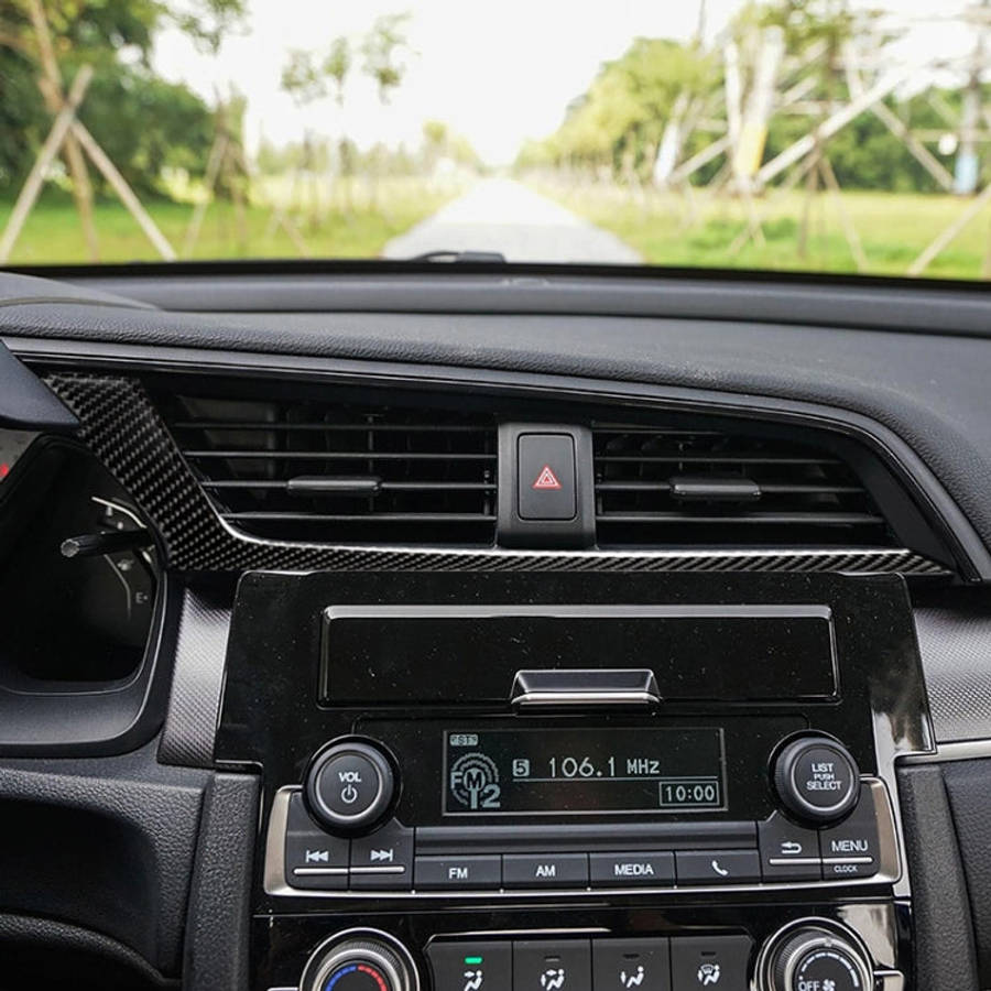 Car Carbon Fiber Central Control Air Outlet Below Decorative Sticker for Honda Tenth Generation C...