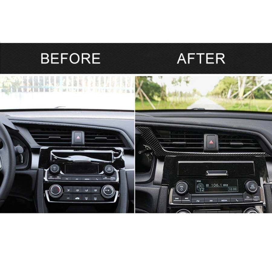 Car Carbon Fiber Central Control Air Outlet Below Decorative Sticker for Honda Tenth Generation C...