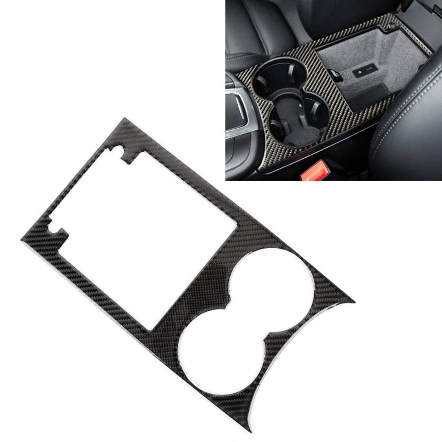Carbon Fiber Car Water Cup Panel Decorative Sticker for Porsche Macan, Water Cup Panel