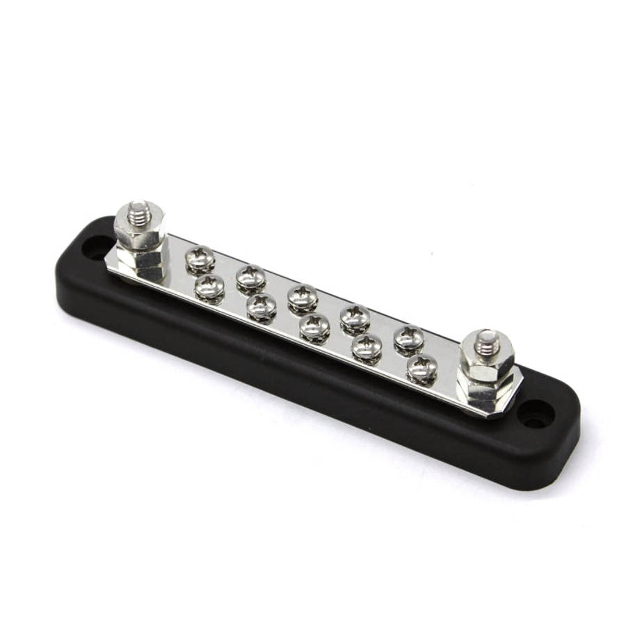 10 Way Power Distribution Bus Bar 10-bit Single Distribution Box for Car / RV / Boat, 10-bit