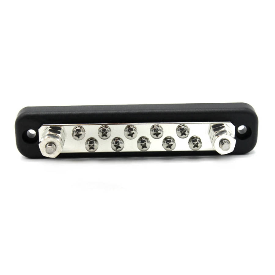 10 Way Power Distribution Bus Bar 10-bit Single Distribution Box for Car / RV / Boat, 10-bit