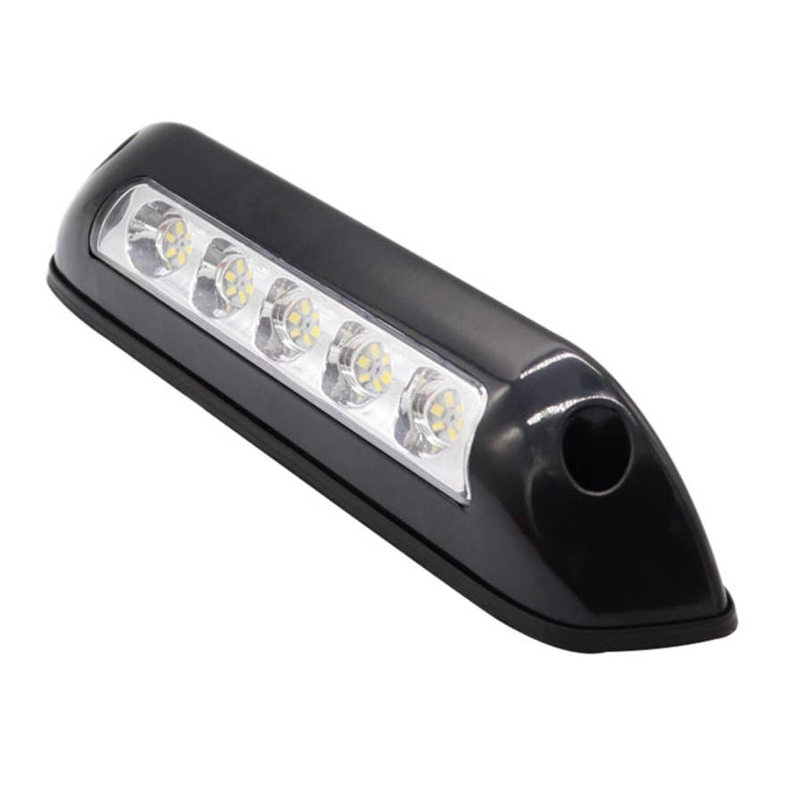 DC 12V 2.6W 6000K IP67 Marine RV Waterproof LED Stair Deck Dome Light Ceiling  Lamp, Black Shell ...