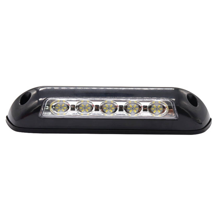 DC 12V 2.6W 6000K IP67 Marine RV Waterproof LED Stair Deck Dome Light Ceiling  Lamp, Black Shell ...