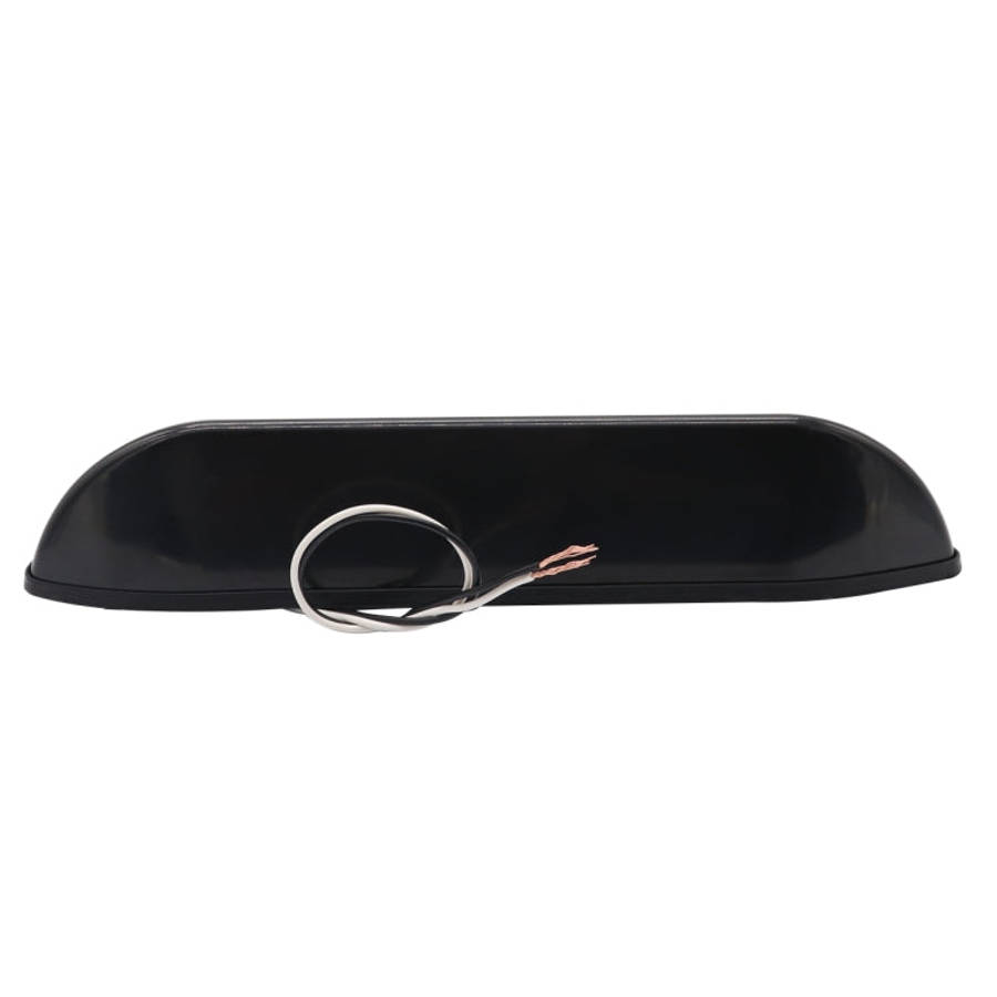 DC 12V 2.6W 6000K IP67 Marine RV Waterproof LED Stair Deck Dome Light Ceiling  Lamp, Black Shell ...