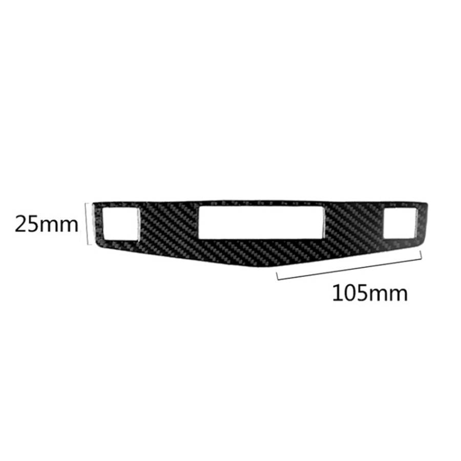 Car Carbon Fiber Center Console Panel Decorative Sticker for Mercedes-Benz W204 C Class 2007-2010...