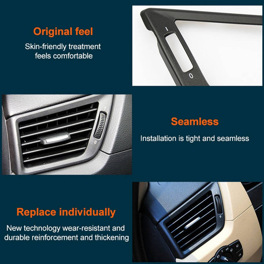 Car Left Side Air Conditioner Vent Panel for BMW X1, Left Driving(Color: Bright), Left Side (Colo...