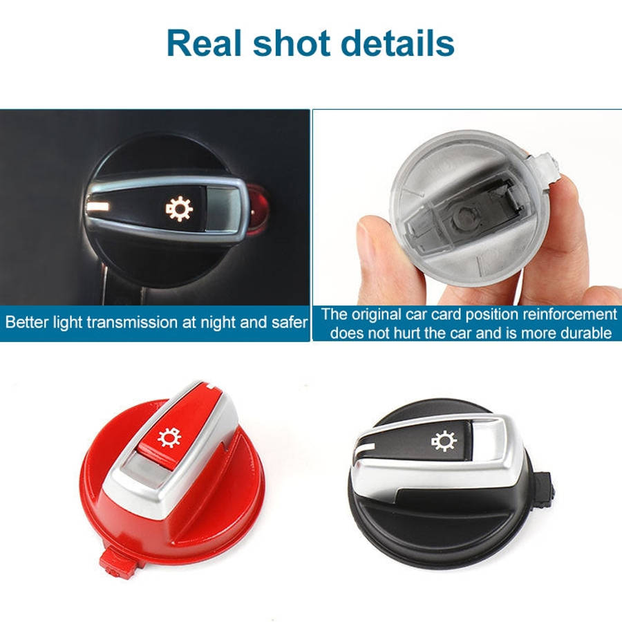 Car Headlight Switch Button Knob Cover Trim 6131 6932 796 for BMW X1 2009-2015, Left Driving
