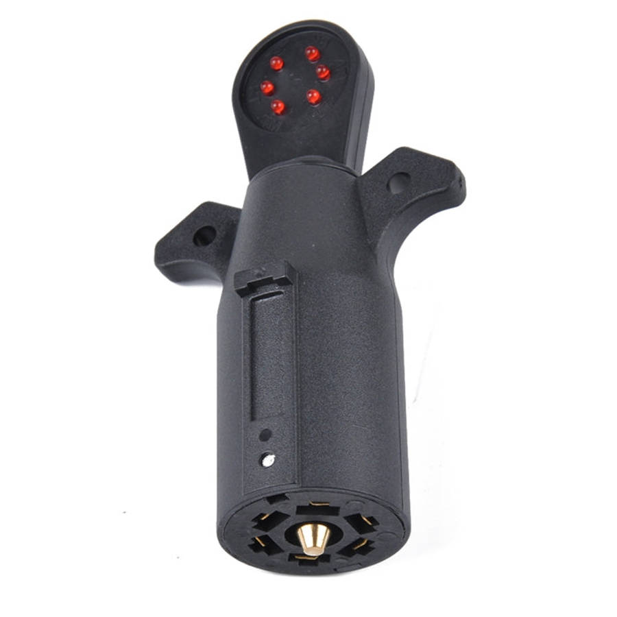 12V 7-Way Blade Trailer Light Wiring Circuit Tester Round Adapter 7 Pin US Plug Signal Tester, Si...