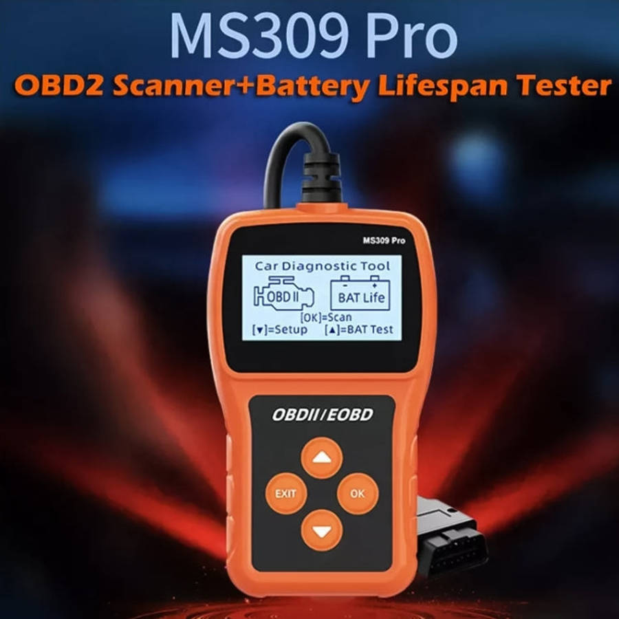 MS309 Pro Car Fault Detector OBD2 EOBD Scanner Code Reader, MS309 Pro