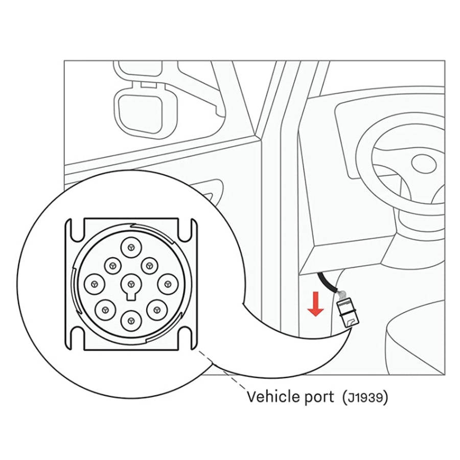 For Cummins J1939 9 Pin Connector Diagnosis Cable, For Cummins