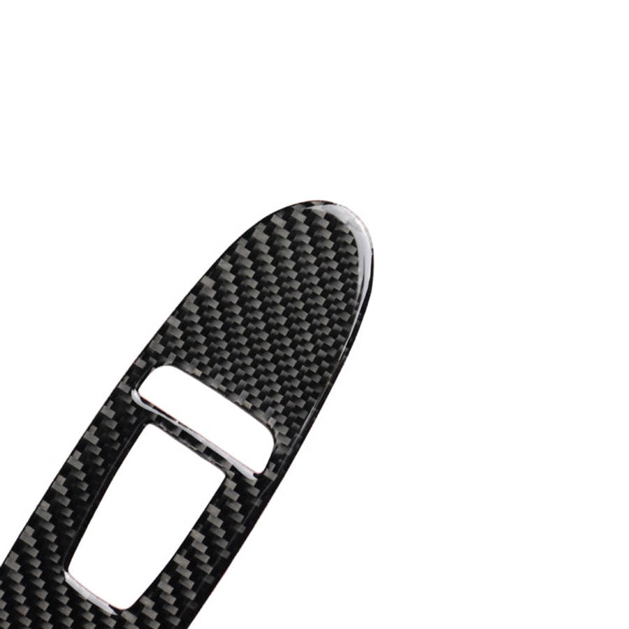 2 PCS Car Carbon Fiber Window Lift Panel Decorative Sticker for Infiniti Q50, Left Drive, Window ...