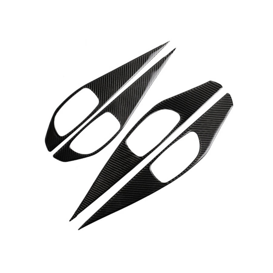 4 PCS Car Carbon Fiber Door Inner Handle Panel Decorative Sticker for Infiniti Q50 2014-2020, Doo...