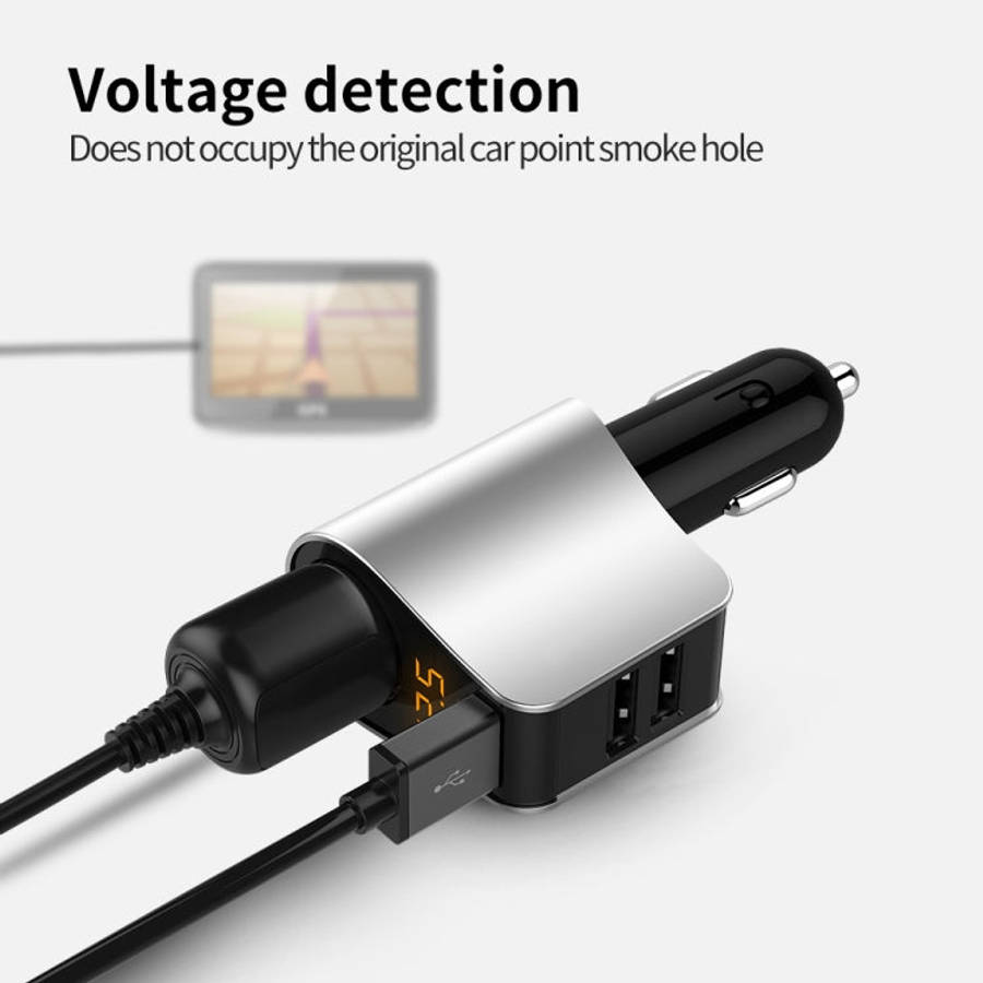 Car Multi-functional Three USB Charger Adapter 3 in 1 Fast Charger, HY101