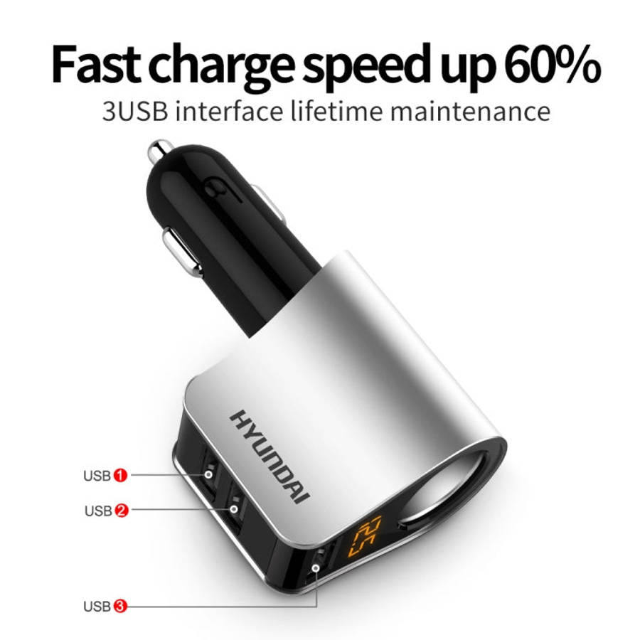 Car Multi-functional Three USB Charger Adapter 3 in 1 Fast Charger, HY101