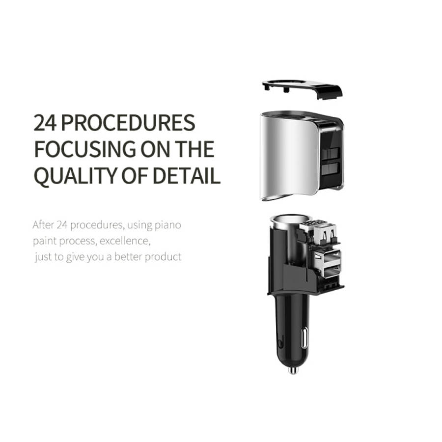 Car Multi-functional Three USB Charger Adapter 3 in 1 Fast Charger, HY101