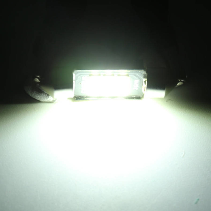 2 PCS 41mm DC12V / 2.5W / 6000K / 170LM 6LEDs SMD-3030 Car Reading Lamp Dome Light, 41mm