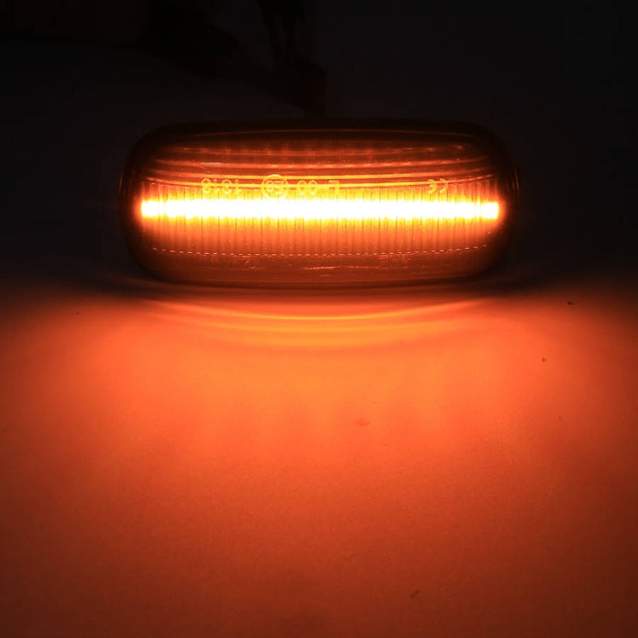 2 PCS DC12V / 3W Car LED Dynamic Blinker Side Lights Flowing Water Turn Signal Light for Audi, Ye...