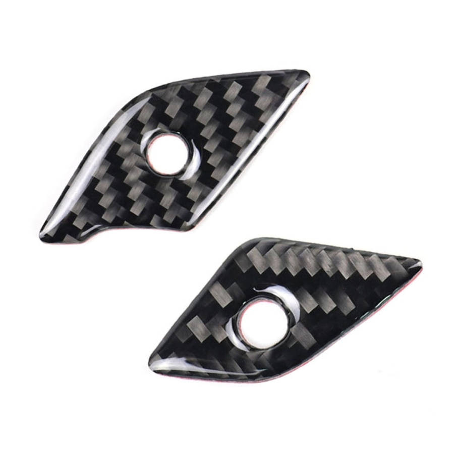 4 in 1 Car Carbon Fiber Steering Wheel Button Decorative Sticker for Cadillac xt5 2016-2017, Left...