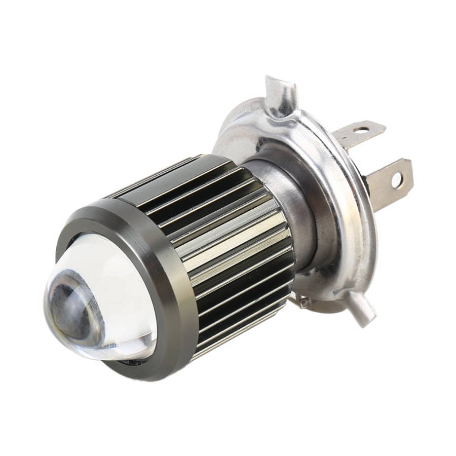 H4 DC12-80V / 10W / 6000K / 3000K / 800LM Bicolor Motorcycle Headlights with Projector Lens, H4