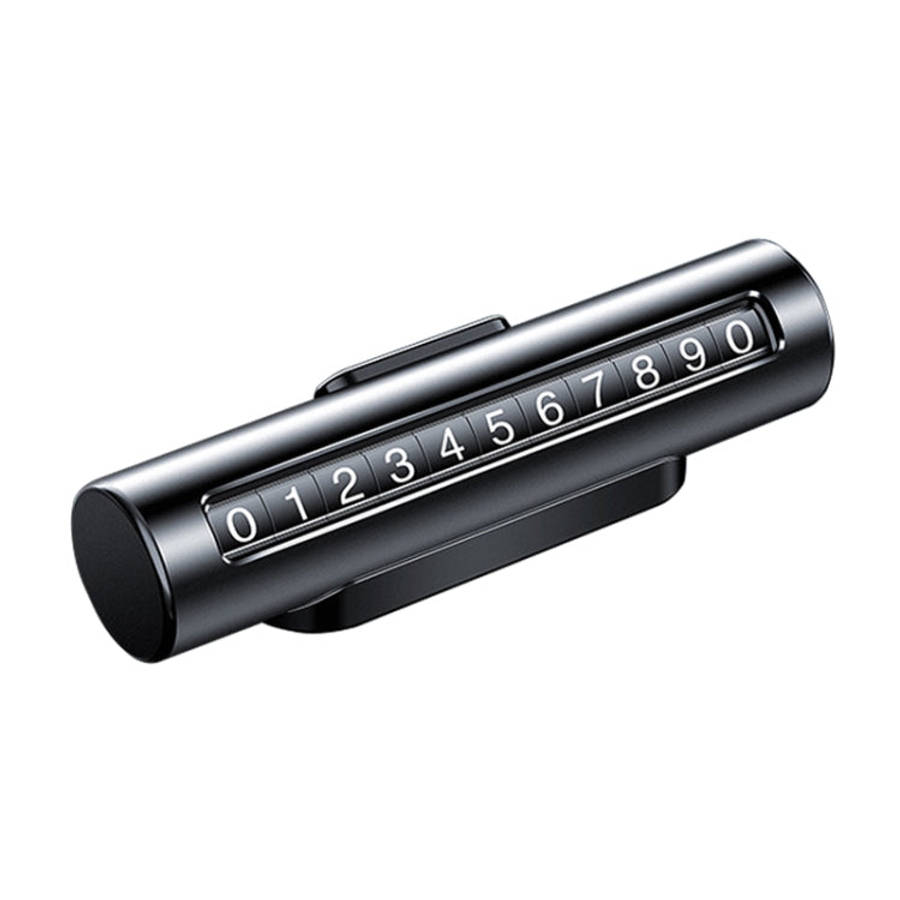 Car Metal Roller Creative Temporary Parking Card Parking Number Card, Metal Roller(Black), Metal ...