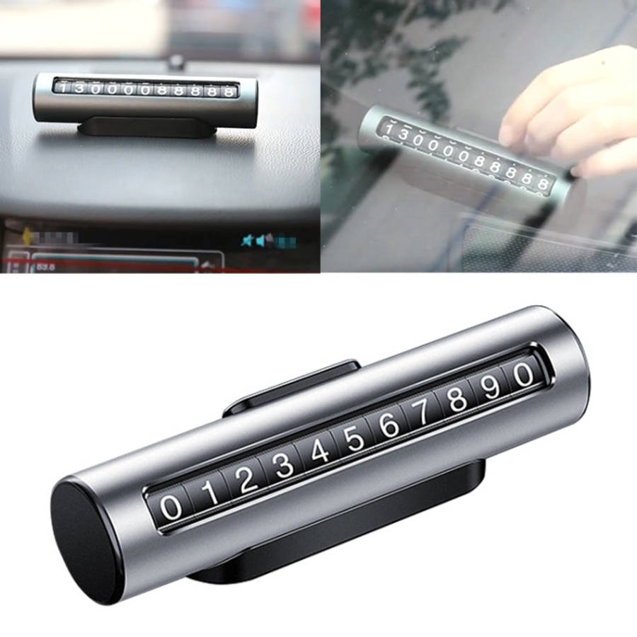 Car Metal Roller Creative Temporary Parking Card Parking Number Card, Metal Roller(Black), Metal ...