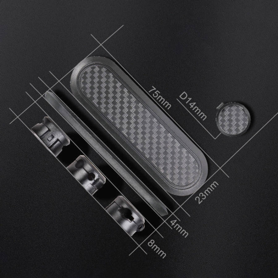 Car Carbon Fiber Magnetic Clamp Cable Storage Box Creative Desktop Hub Organizer, Desktop Hub Org...