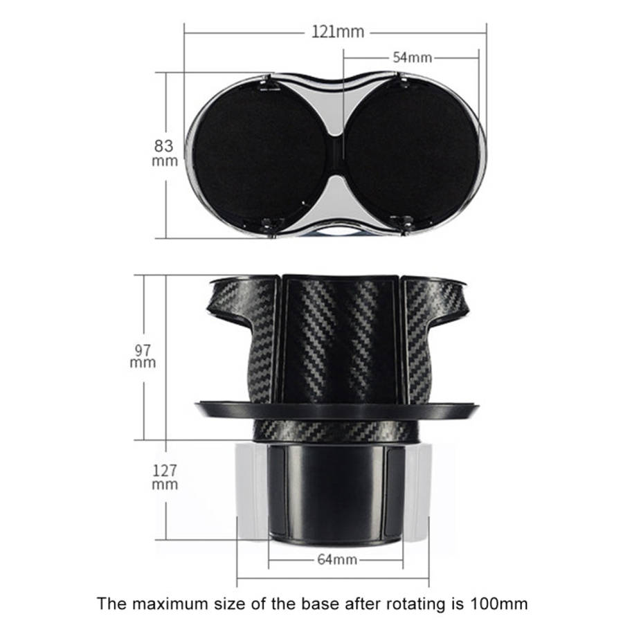 Multi-functional Car Base Adjustable Cup Holder Drink Holder, 2 in 1 Drink Holder