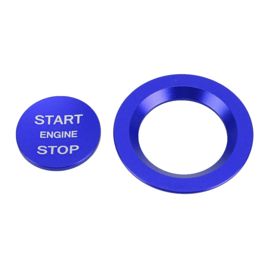 Car Engine Start Key Push Button Ring Trim Metal Sticker Decoration for Land Rover/Jaguar, For La...