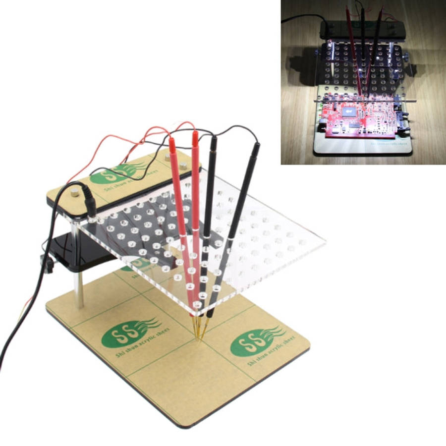 Car LED BDM Frame Holder BDM ECU Brush Test Stand with 4 Probe Pens, US Plug, BDM ECU Brush Test ...