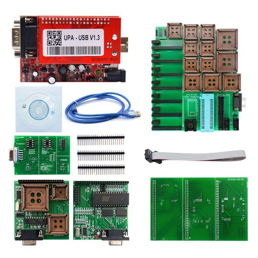 UPA V1.3 Car USB Programmer ECU Chip Tuning Eeprom Full Set, UPA V1.3 Full Set