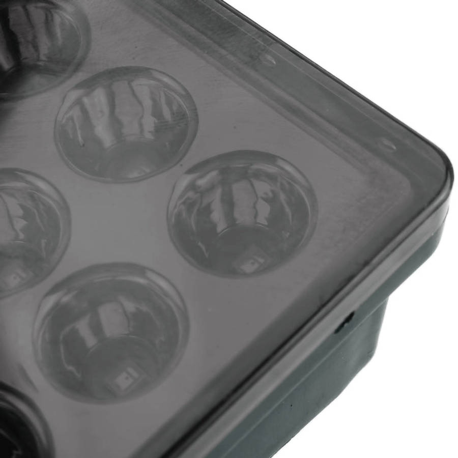 DC12V 1W Car Square Highlight Brake Lights Reversing Light with 15LEDs SMD-3528, Square (Black), ...