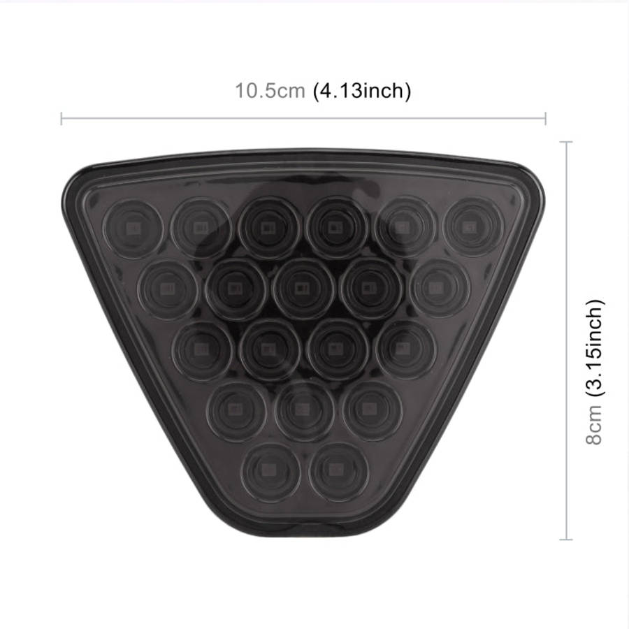 DC12V 1W Car Triangle Highlight Brake Lights Reversing Light with 20LEDs SMD-3528, Triangle (Blac...