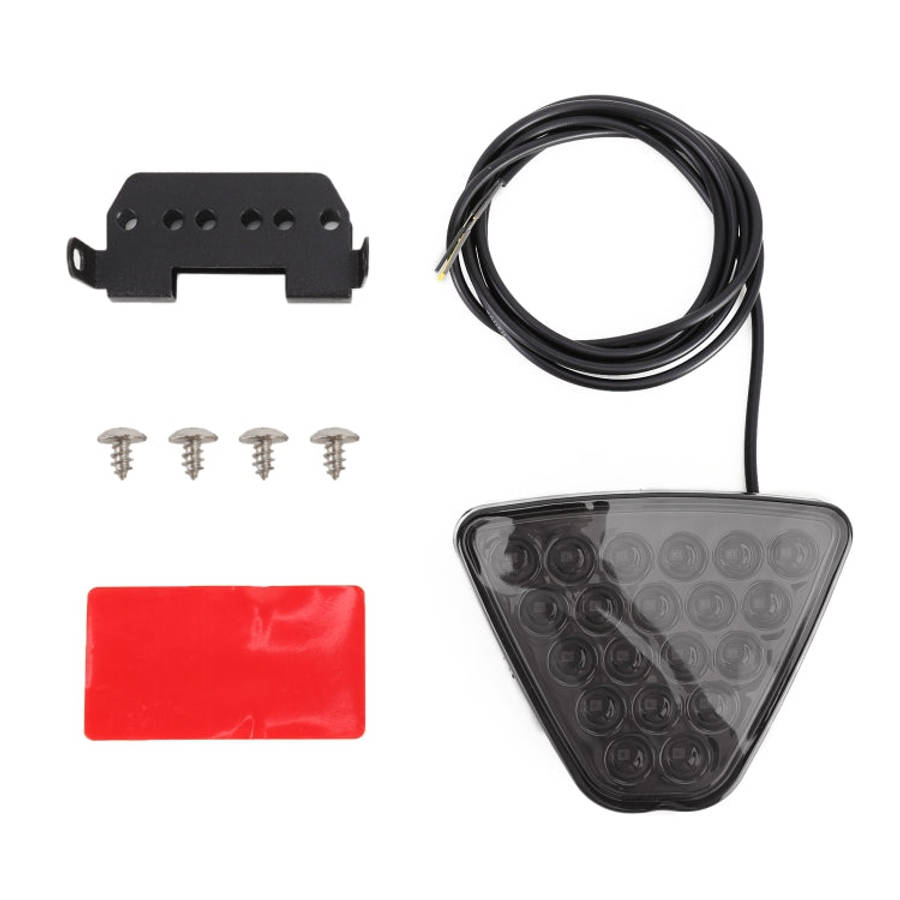 DC12V 1W Car Triangle Highlight Brake Lights Reversing Light with 20LEDs SMD-3528, Triangle (Blac...
