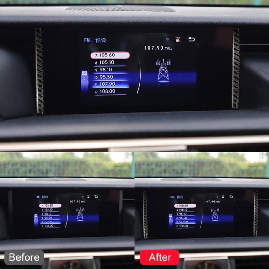 Car Carbon Fiber Navigation Decorative Sticker for Lexus IS250 2013-, Left Drive, Navigation
