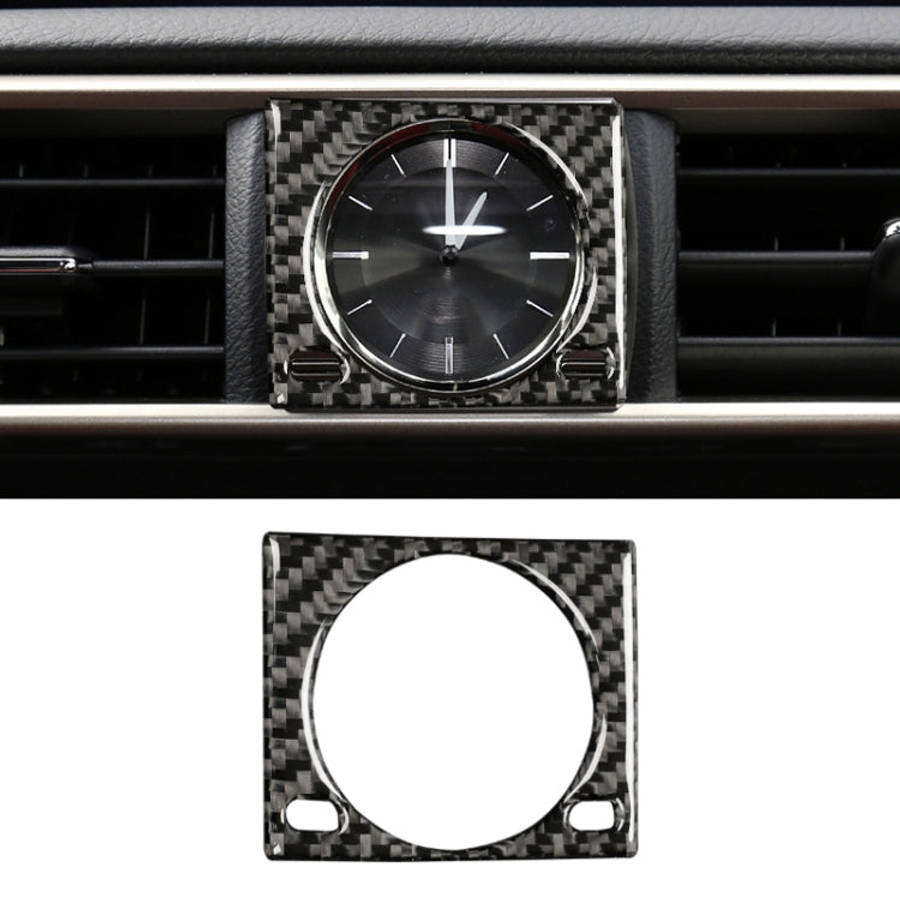 Car Carbon Fiber Clock Box Decorative Sticker for Lexus IS250 2013-, Left Drive, Clock Box