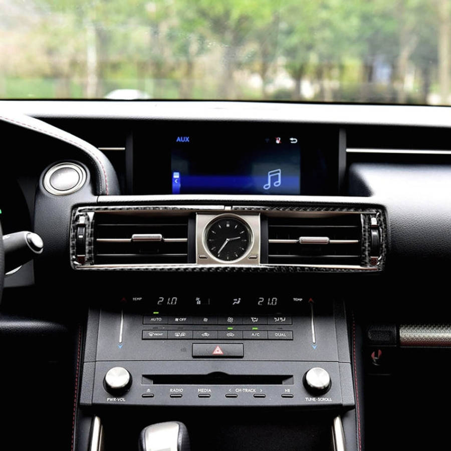 Car Carbon Fiber Central Control Air Outlet Decorative Sticker for Lexus IS250 2013-, Left Drive,...