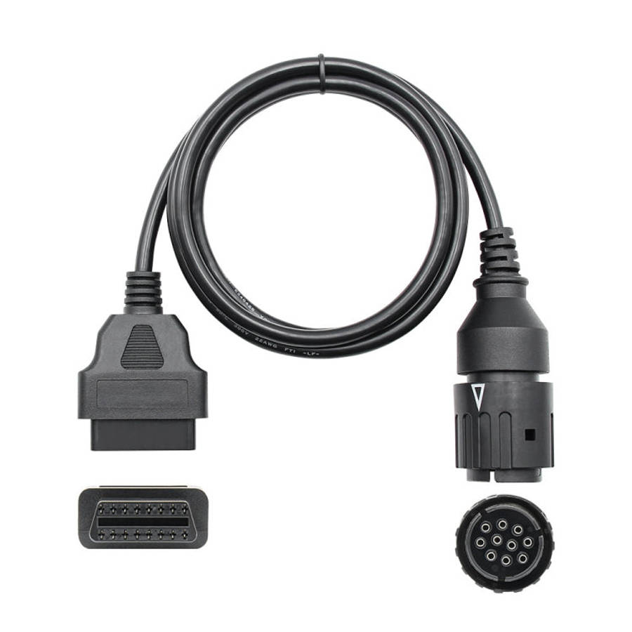 Motorcycle OBD Cable 10PIN to 16PIN Connector Cable for BMW, For BMW